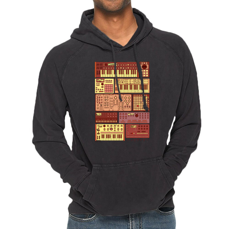 Synthesizers And Electronic Music Instruments Vintage Hoodie | Artistshot