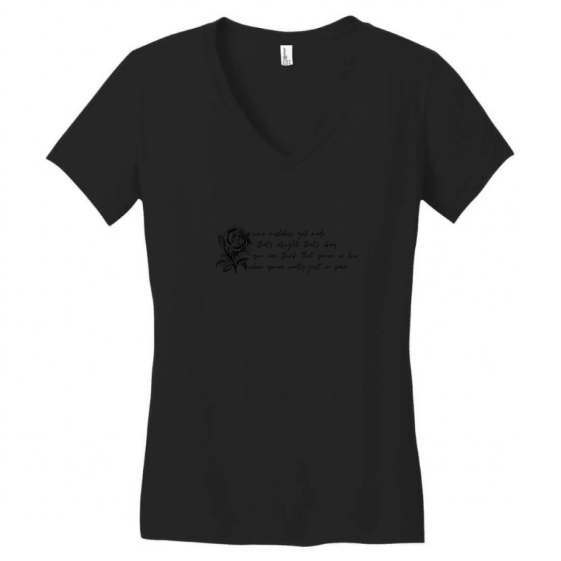 Ashe Moral Of The Story Lyrics Women's V-Neck T-Shirt by WayneDavid | Artistshot