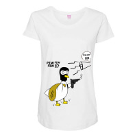 Duck With A Gun Maternity Scoop Neck T-shirt | Artistshot