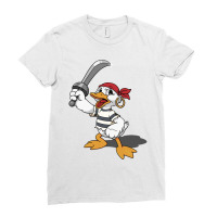 Duck With A Sword Ladies Fitted T-shirt | Artistshot