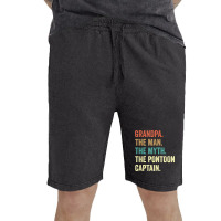 Grandpa Man Myth Pontoon Captains For Men Vintage Short | Artistshot