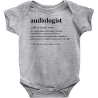 Audiologist Noun Definition Hearing Expert Miracle Worker T Shirt Baby Bodysuit | Artistshot