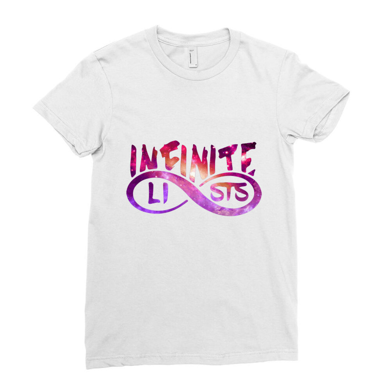 Infinite Lists Galaxy Ladies Fitted T-Shirt by cm-arts | Artistshot