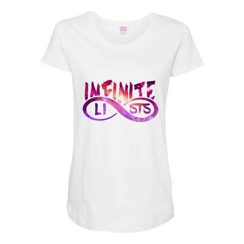 Infinite Lists Galaxy Maternity Scoop Neck T-shirt by cm-arts | Artistshot