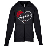 Argentina Love Forever Youth Zipper Hoodie | Artistshot