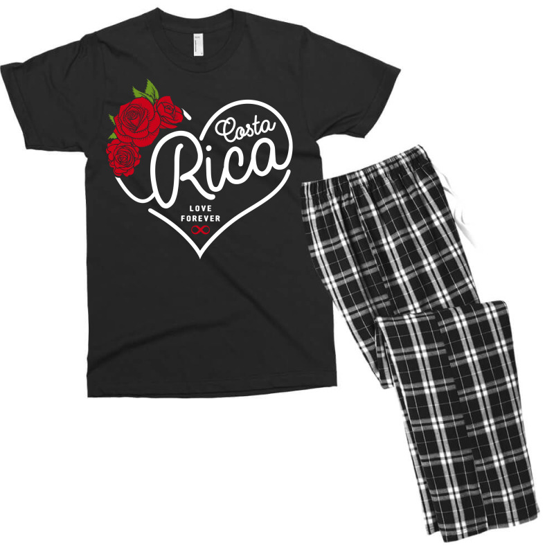 Costa Rica Love Forever Men's T-shirt Pajama Set by honeysuckle | Artistshot