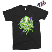 Green Octopus With Purple Trident, Green Octopus With Purple Trident V Exclusive T-shirt | Artistshot