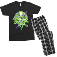 Green Octopus With Purple Trident, Green Octopus With Purple Trident V Men's T-shirt Pajama Set | Artistshot