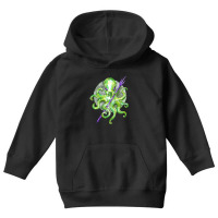 Green Octopus With Purple Trident, Green Octopus With Purple Trident V Youth Hoodie | Artistshot