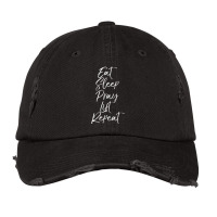 Eat Sleep Pray Lift Repea Workout Weights Vintage Cap | Artistshot