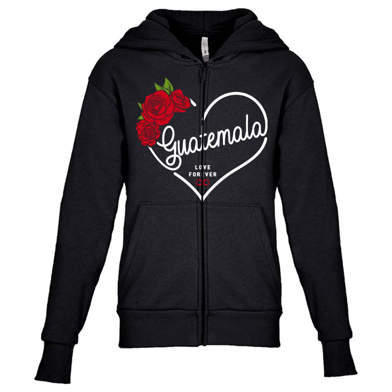 Guatemala Love Forever Youth Zipper Hoodie by honeysuckle | Artistshot