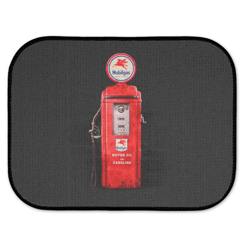 Vintage Gas Pump Station Mobil Rear Car Mat | Artistshot