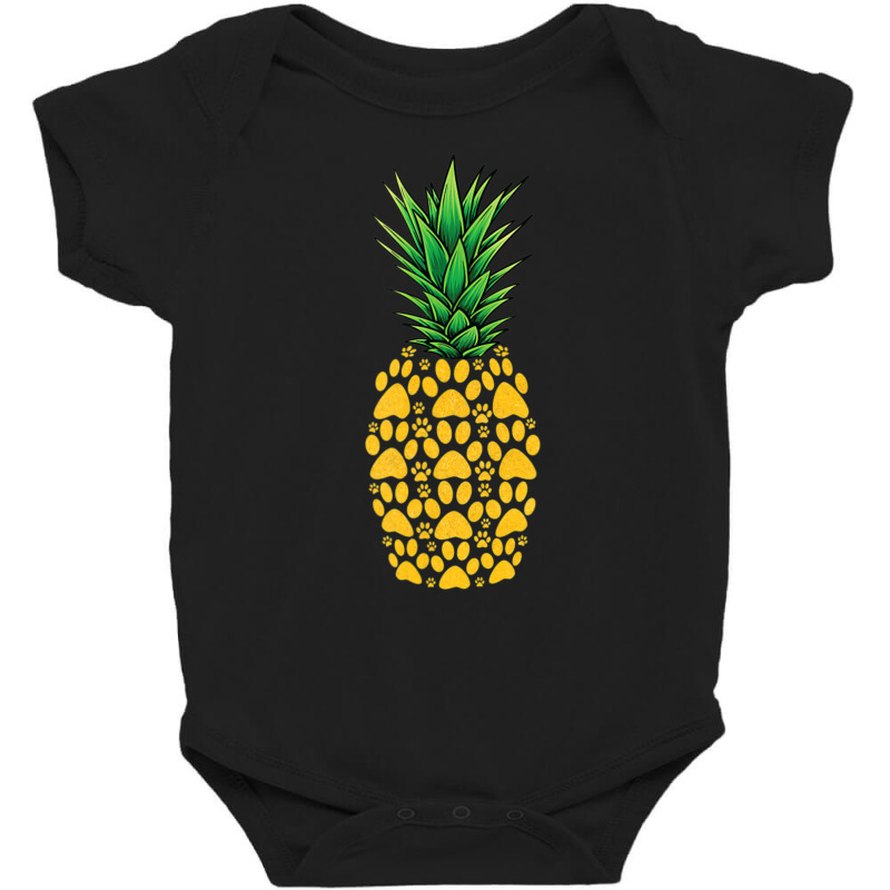 Cute For Dog Lover Pineapple Paw Print Baby Bodysuit by Aiello Mcdade | Artistshot