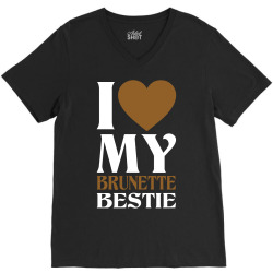 I Love My Blonde Bestie - I Love My Brunette Best V-Neck Tee | Artistshot