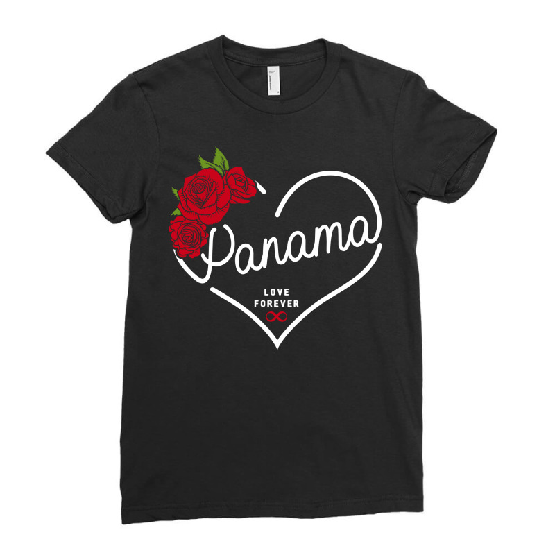 Panama Love Forever Ladies Fitted T-Shirt by honeysuckle | Artistshot