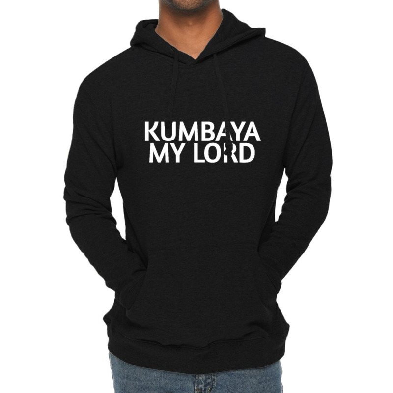 Kumbaya My Lord White Lightweight Hoodie by cm-arts | Artistshot