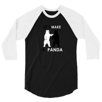 Let's Make A Panda Shirt Funny Polar Bear 3/4 Sleeve Shirt | Artistshot