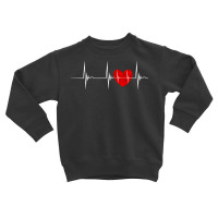 Cardiologist Heart Ekg Heartbeat Pulseline Cardiology Pullover Hoodie Toddler Sweatshirt | Artistshot