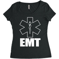 Emt Uniform Emergency Medical Technician Women's Triblend Scoop T-shirt | Artistshot