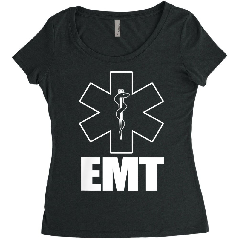 Emt Uniform Emergency Medical Technician Women's Triblend Scoop T-shirt by OliviaStoica | Artistshot