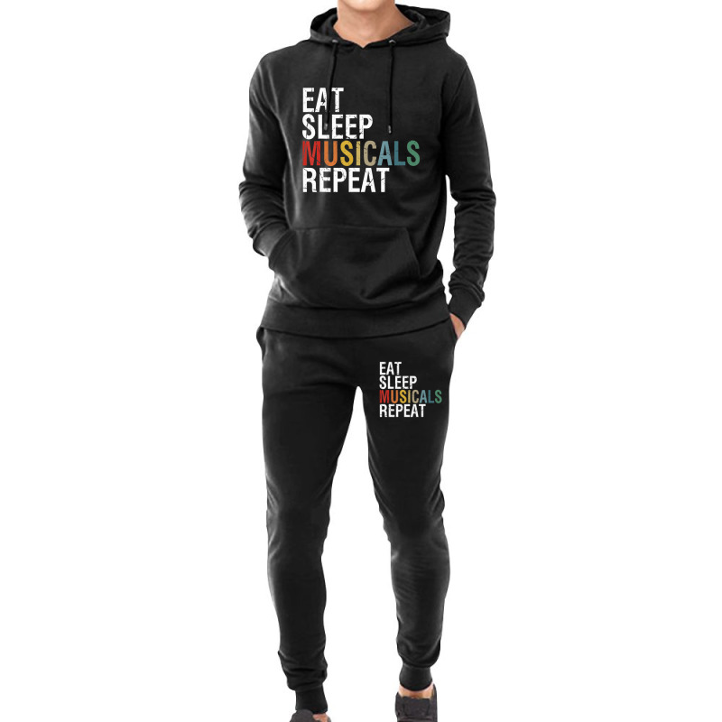 Eat Sleep Musicals Repeat Theatre Life Drama Theater Hoodie & Jogger set by Kosdapen517 | Artistshot