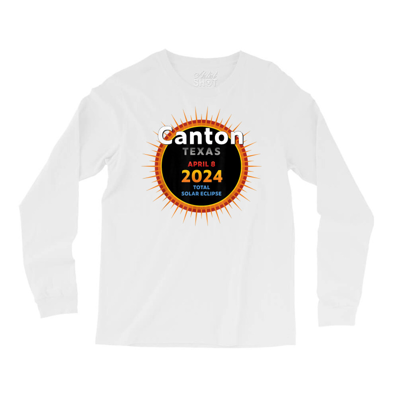 Canton Texas Tx Total Solar Eclipse 2024  2  T Shirt Long Sleeve Shirts | Artistshot