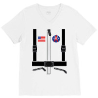 Astronaut Costume For Kids Men Women Space Suit V-neck Tee | Artistshot