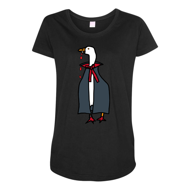 Halloween T  Shirt Halloween Horror Vampire Gaming Goose T  Shirt Maternity Scoop Neck T-shirt by whistlerobust | Artistshot