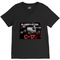 C-17 Globemaster Military Aircraft V-neck Tee | Artistshot