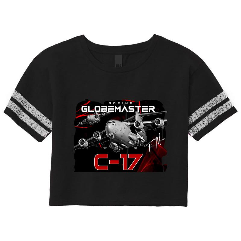 C-17 Globemaster Military Aircraft Scorecard Crop Tee by cm-arts | Artistshot