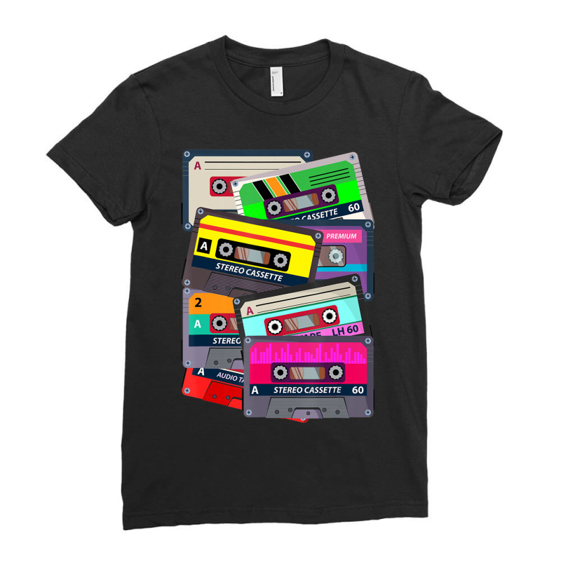 Eighties Music Lover Retro 80s Ladies Fitted T-Shirt by Kosdapen517 | Artistshot