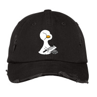 Duck With A Sword  (5) Vintage Cap | Artistshot