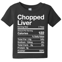 Chopped Liver Nutrition Facts Jewish Kosher Food Hanukkah Baby Tee | Artistshot