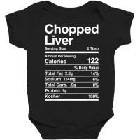 Chopped Liver Nutrition Facts Jewish Kosher Food Hanukkah Baby Bodysuit | Artistshot