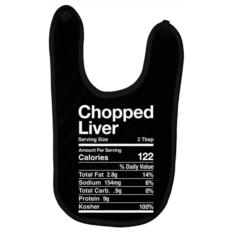 Chopped Liver Nutrition Facts Jewish Kosher Food Hanukkah Baby Bibs | Artistshot