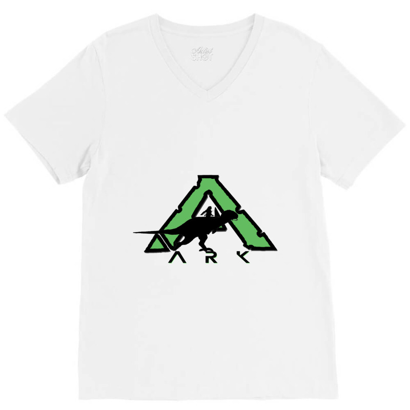 Ark Dino Rider V-neck Tee | Artistshot