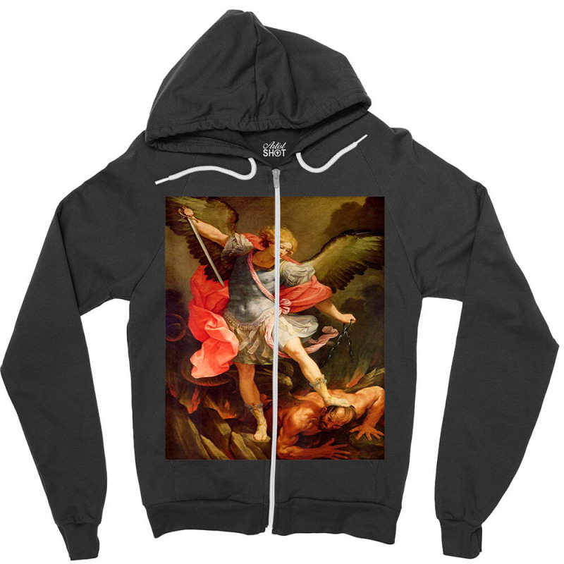 Angels Archangel Michael Defeating Satan Christian Warrior Zipper Hoodie | Artistshot