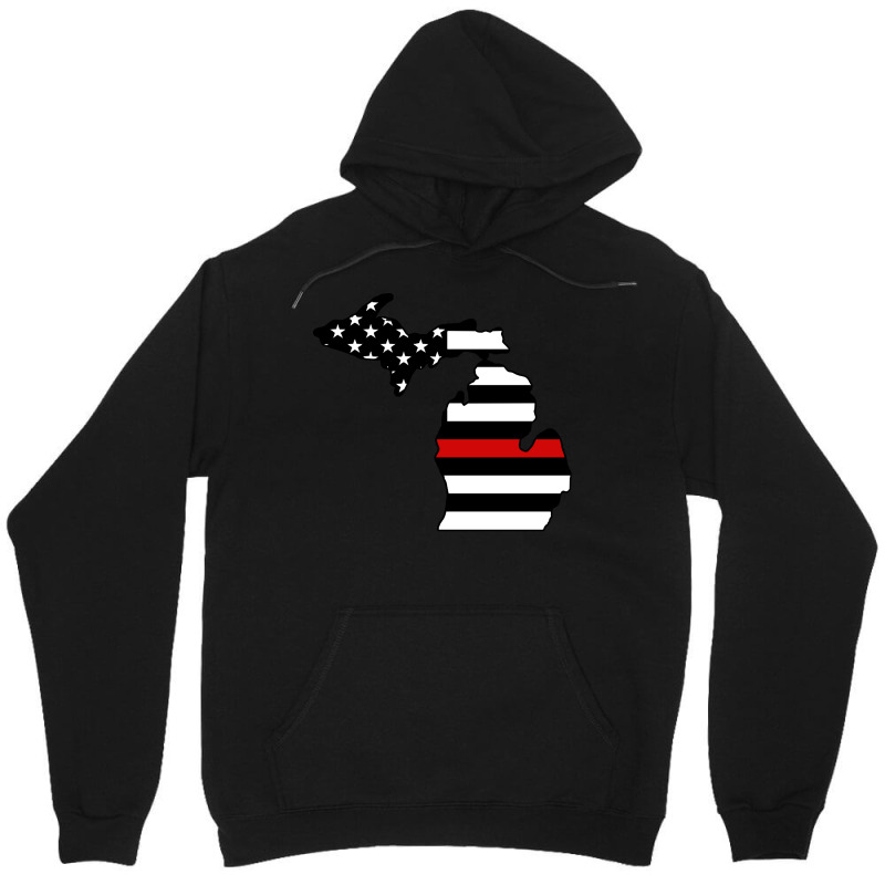 Firefighter T  Shirt Michigan Firefighter Thin Red Line T  Shirt Unisex Hoodie | Artistshot