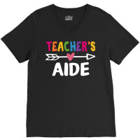 Teachers Aid T  Shirt Teacher's Aid T  Shirt V-neck Tee | Artistshot