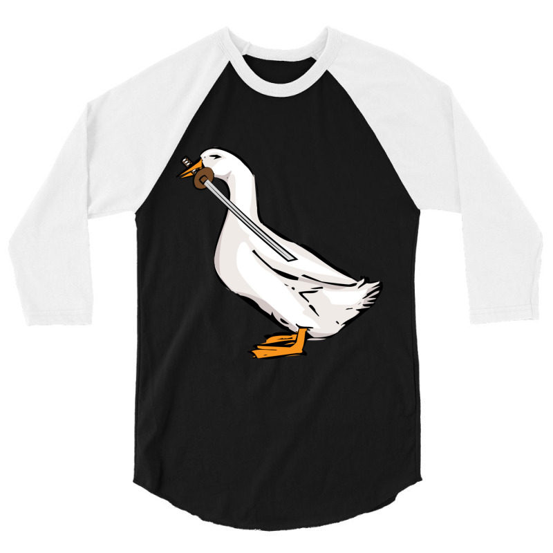 Duck With A Sword (1) 3/4 Sleeve Shirt by cm-arts | Artistshot