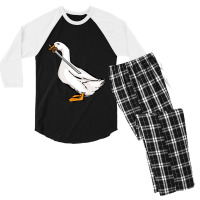 Duck With A Sword (1) Men's 3/4 Sleeve Pajama Set | Artistshot