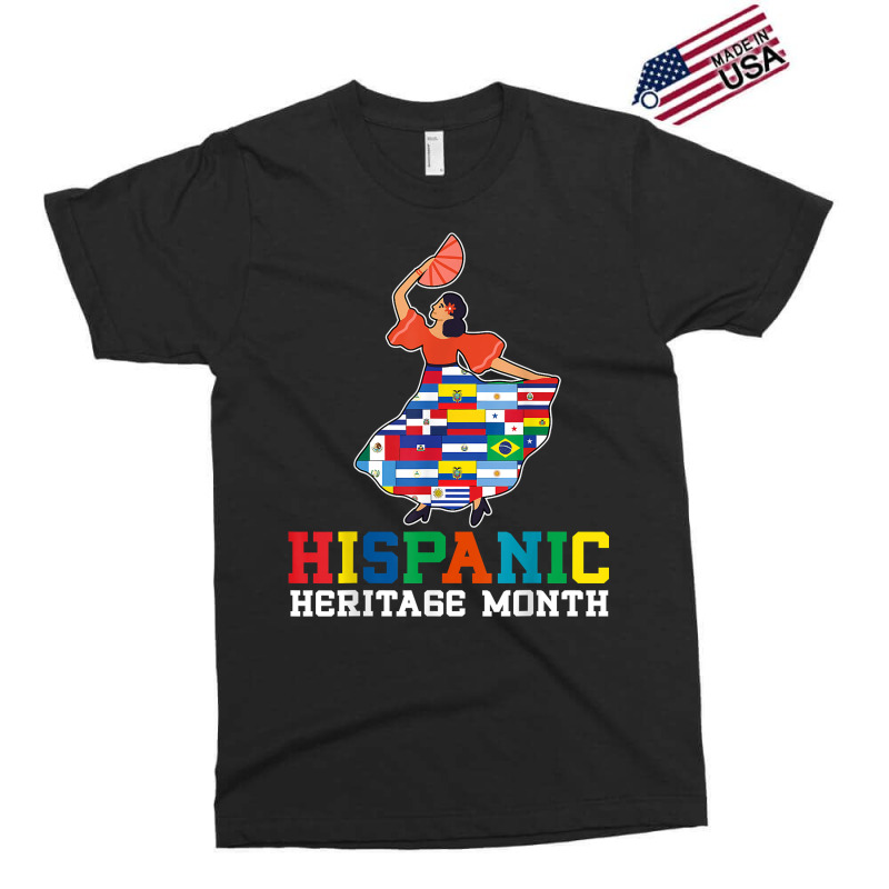 Dancing Latino Latinx Countries Flag Hispanic Heritage Month T Shirt Exclusive T-shirt by hankeajrippleex5 | Artistshot