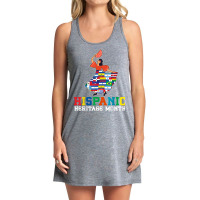 Dancing Latino Latinx Countries Flag Hispanic Heritage Month T Shirt Tank Dress | Artistshot