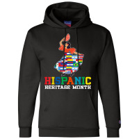 Dancing Latino Latinx Countries Flag Hispanic Heritage Month T Shirt Champion Hoodie | Artistshot