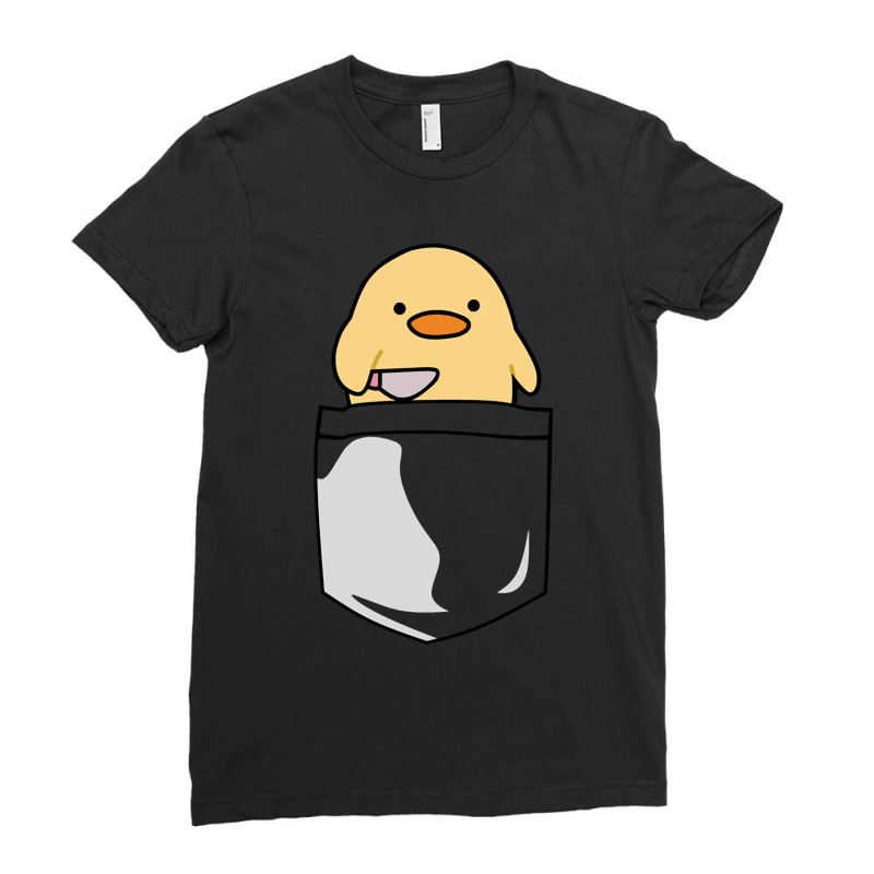 Duck With A Sword (6) Ladies Fitted T-Shirt by cm-arts | Artistshot