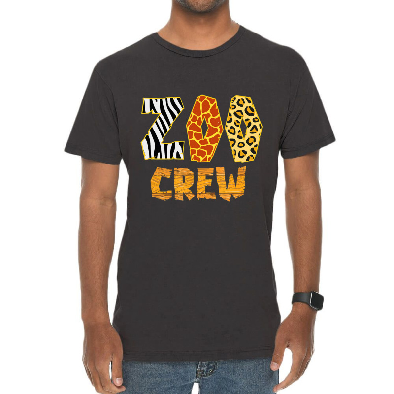 Zoo Crew Animal Print S Or Adults Zoo Group Vintage T-Shirt by Kanmopsuk45 | Artistshot