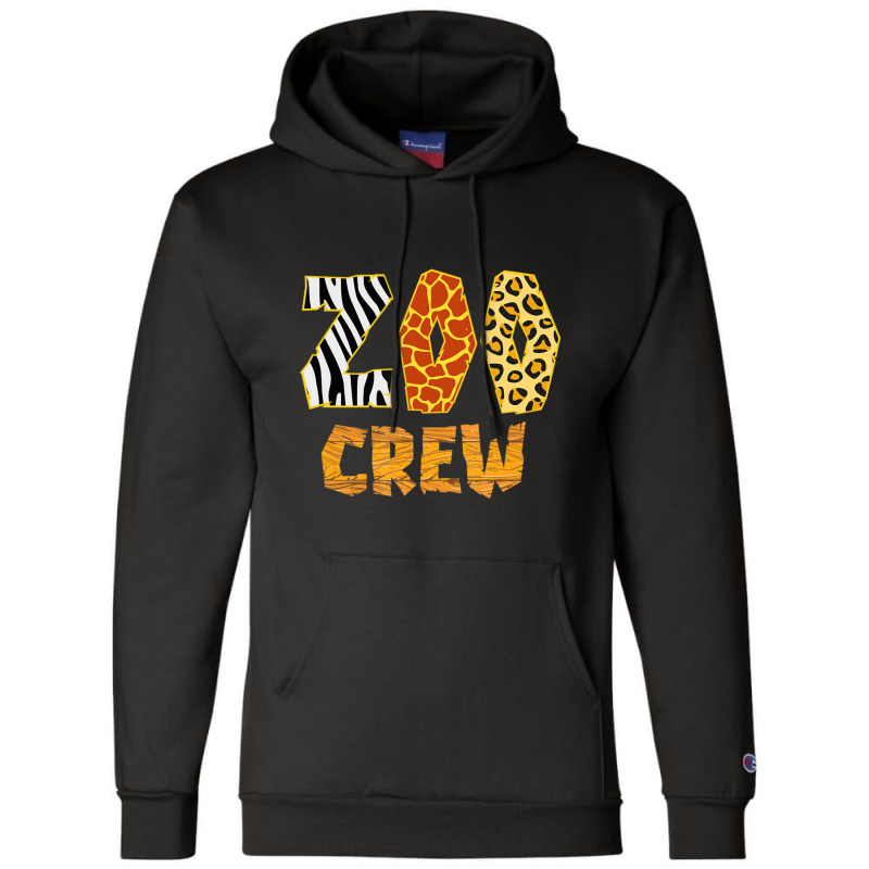 Zoo Crew Animal Print S Or Adults Zoo Group Champion Hoodie by Kanmopsuk45 | Artistshot