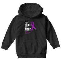 Her Fight Is My Fight Chiari Malformation Awareness Ribbon Youth Hoodie | Artistshot