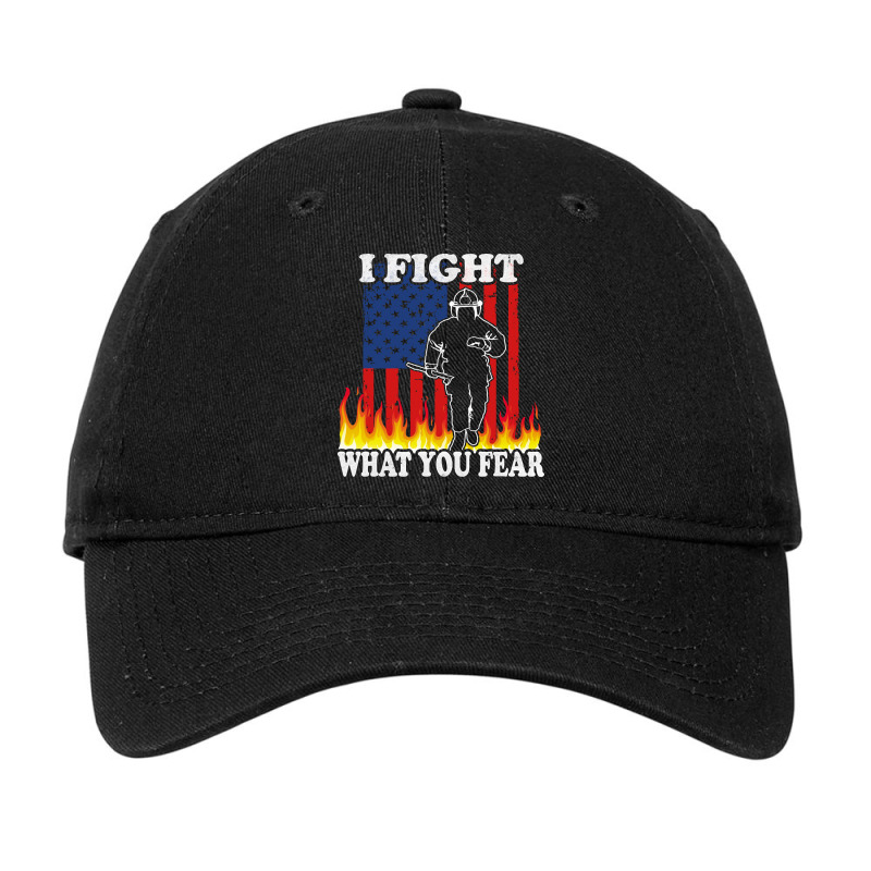 I Fight What You Fear, Fireman Fight Fire, Fire Department Skull Usa,  Adjustable Cap by SHOPTRUI4 | Artistshot