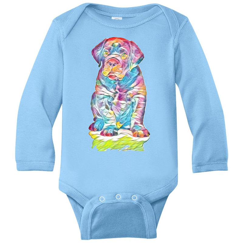 Labrador Retriever Long Sleeve Baby Bodysuit by Kemnabi | Artistshot